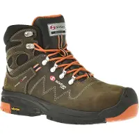 Sixton Peak Bottes de sécurité à lacets S3 Tonale, marron/orange Gr.47 (S3, 47)