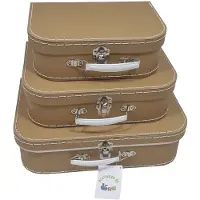 Playwood Set de valises Playwood Cardboard Brown, 3pcs.