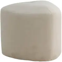 Venture Home Pouf Peg 46x46x41 cm Velours Blanc