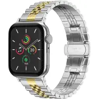 Selencia Bracelet Metallique Jubilee Apple Watch | 38/40/41/42 mm - Argent et Or