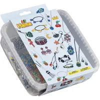 Hama Mini Beads And Pegboards Construction Game Bleu