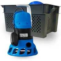 Tallas Pompe de relevage eaux usées D-DWP 1000 avec caisse et tuyau de refoulement 20 mètres - 1000 W 19,2 m³/h Monophasé 230 V