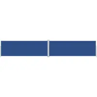 vidaXL Store latéral extensible bleu 180x1000 cm