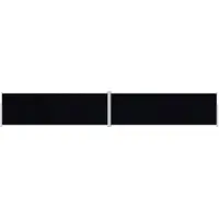 vidaXL Store latéral extensible noir 200x1200 cm