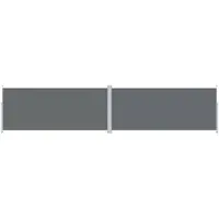 vidaXL Marquise latérale extensible Anthracite 220x1000 cm