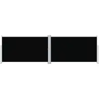 vidaXL Store latéral extensible noir 180x600 cm