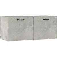 vidaXL Armoire murale gris béton 80x36,5x35 cm bois d'ingénierie