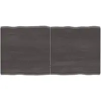 vidaXL Dessus de table bois massif traité bordure assortie