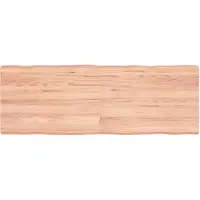 vidaXL Dessus de table bois massif traité bordure assortie