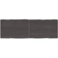vidaXL Dessus de table bois massif traité bordure assortie