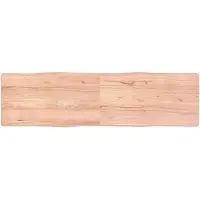 vidaXL Dessus de table bois massif traité bordure assortie