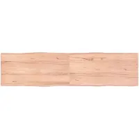 vidaXL Dessus de table bois massif traité bordure assortie
