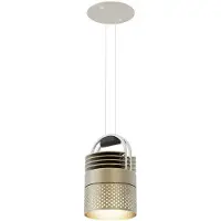 Sammode AIRMOD Lampe suspendue encastrée Perforated Aluminium | Champagne