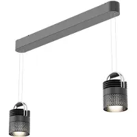 Sammode AIRMOD Duo Lampe suspendue Perforated Aluminium | Black