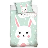 Carbotex Konijnen BABY housse de couette- 90 x 120 cm - Coton