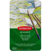 Derwent Boite métal 12 crayons watercolour academy derw…