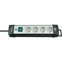 Brennenstuhl Premium-line 4 Outlets With Switch Power Strip 1.8 M Noir One Size / EU Plug 220V