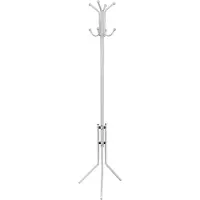 vidaXL Portemanteau sur pied métal blanc