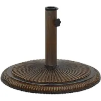 vidaXL Pied de parasol bronze 45x45x30 cm Fonte