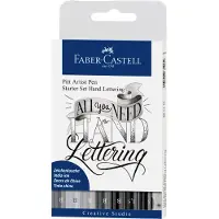 Faber-Castell Fabercastell Pitt 9 Creativ Lettering Kit Initiation Case Multicolore Enfants