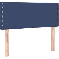 vidaXL Tête de lit Bleu 80x5x78/88 cm Tissu