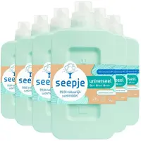 Seepje Détergent liquide universel Jasmin pétillant 23 lavages - 6 x 1 litre - Emballage économique