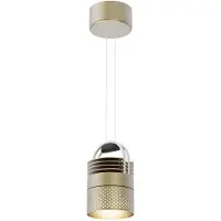 Sammode AIRMOD Mono Lampe suspendue Champagne | Perforated Aluminium