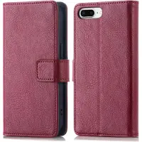 IMoshion Étui de télephone portefeuille de luxe Apple iPhone 8 Plus / 7 Plus - Bordeaux