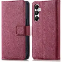 IMoshion Étui de télephone portefeuille de luxe pour Samsung Galaxy A55 - Bordeaux