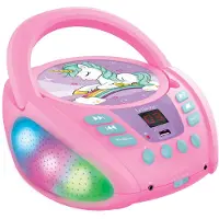 Lexibook Lecteur CD/MP3 Bluetooth Licorne Rose Lexibook pour Enfants
