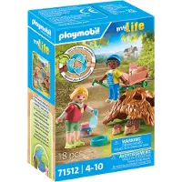 Playmobil My Life 71512 Enfants avec famille de hérissons
