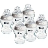 Tommee tippee Lot De 6 Biberons Avec Valve Anti-Colique 260 Ml Closer To Nature