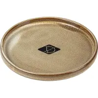 D & D Jasper Cat Plate sable pierre