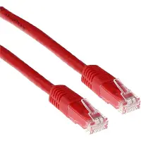 ACT Câble de raccordement réseau U/UTP, CAT 6, RJ-45 - RJ-45, 3 m, fil de cuivre, rouge, paquet en vrac