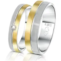 Lucardi Bague 'Praag' or / argent