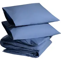 Yumeko - Parure de lit - Percale De Coton - 200x220 - Bleu