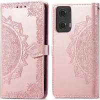 IMoshion Etui de télephone Mandala Motorola Moto G04 / G24 - Rose Doré