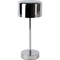 TRIO Lampe de table rechargeable Jeff chrome