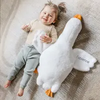 Yoursurprise Peluche brodée - Oie - 77 cm