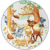 Ritzenhoff & Breker 6x Assiette à déjeuner Animaux de la forêt, Assiettes, Multicolore