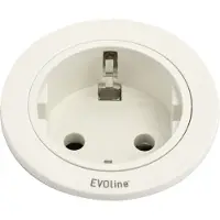 Evoline Prise encastrée One Boîtier / anneau décoratif blanc (3 m)