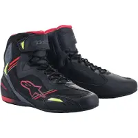 Alpinestars Chaussures Faster-3 Rideknit Black Red Yellow Fluo