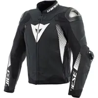 Dainese Super Speed 4 Veste en cuir Noir/Blanc 46 hommes