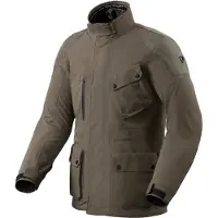REV'IT! Revit Denver H2O Veste textile pour moto, kaki foncé, S