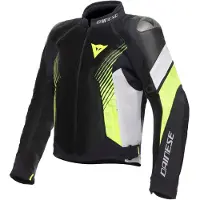 Dainese Super Rider 2 Absøluteshell VESTE TEXTILE Noir/Blanc/Jaune 54 hommes