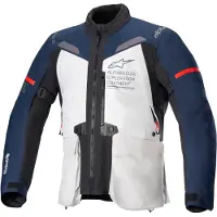 Alpinestars ST-7 2L Gore-Tex veste textile imperméable moto, gris/bleu, S