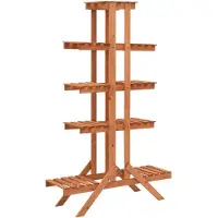 vidaXL Support pour plantes 83x25x132 cm Bois de sapin massif