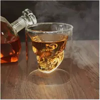 Mikamax Verre à liqueur, tête de mort - Doomed