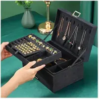 Northix Boîte à bijoux élégante - noir
