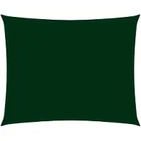 vidaXL Voile de parasol tissu oxford rectangulaire 2,5x3 m vert foncé